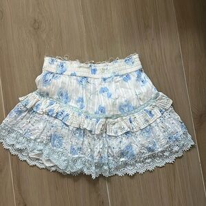 LSF 
Tanisha Tiered Ruffle Mini Skirt With Lace In Multi

SIZE MEDIUM

worn once